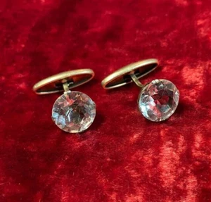 USSR cufflinks 875 Sterling silver. Vintage. Soviet. rock-crystal - Picture 1 of 16