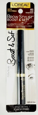 New L'Oreal Paris 460 Clear Boost & Set Volumizing Brow Mascara - Image 1 of 4