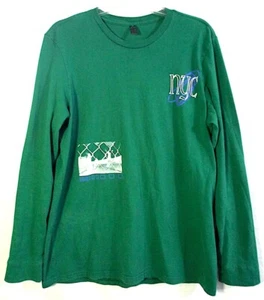 Adidas NYC Graphic grünes Langarmshirt Gr. Medium - Bild 1 von 13