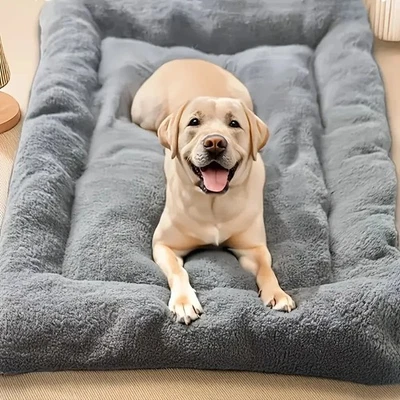 Sofá cama de felpa extra grande para perro súper suave grueso alfombra para mascotas cojín para grande Foto 1 de 4
