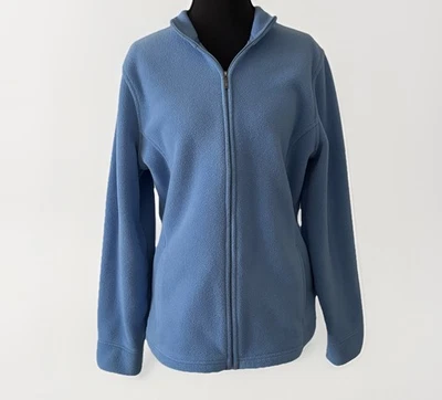 Vintage L.L. Женская флисовая куртка Bean M синяя на молнии для улицы Nature Gorp - Изображение 1 из 4