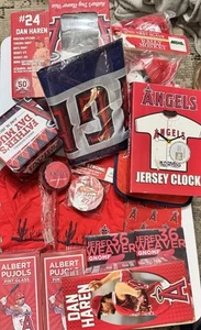 Huge Lot Of Los Angeles Angels Fan Lot- Bobbleheads , Flag, Cups, Monkey & Etc. - Picture 1 of 23