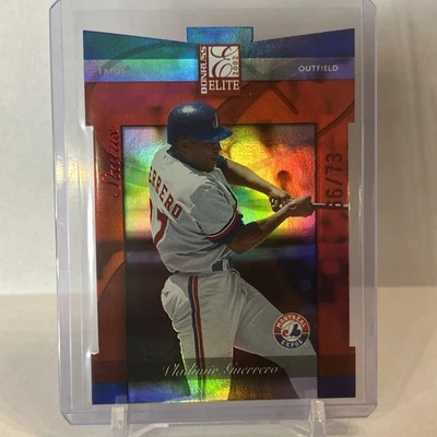 Donruss Elite Vladimir Guerrero 2002 troquelado holograma/73 #1 Foto 1 de 3