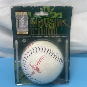 Atlanta 1996 Olympics Softball Ball Dudley Official 12" rot weiß blaue Nähte - Bild 1 von 6