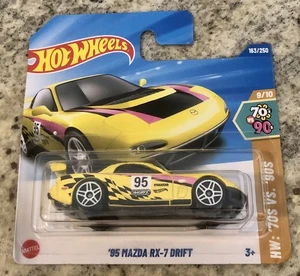 Hot Wheels ‘95 MAZDA RX-7 DRIFT GIALLA 2025 1:64 - Foto 1 di 2