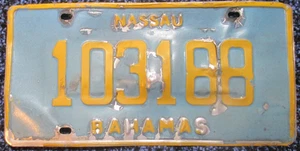 NASSAU, BAHAMAS Expired 1997 Series License Plate - 103188 - Picture 1 of 2
