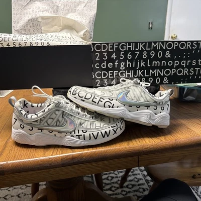 NIKE AIR ZOOM SPIRIDON USED SIZE 13 ROUNDEL WHITE MULTI COLOR 904336 100 - Image 1 of 4