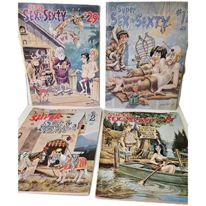 SUPER SEX TO SEXTY MAGAZINE (LOT OF 4)  Vintage Pierre Davis - Picture 1 of 5