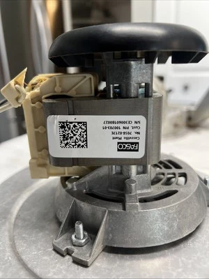 Motor inductor Fasco Draft. 7058-0217E.P/N 100703-01 e interruptor de presión 0,58” WC Foto 1 de 4