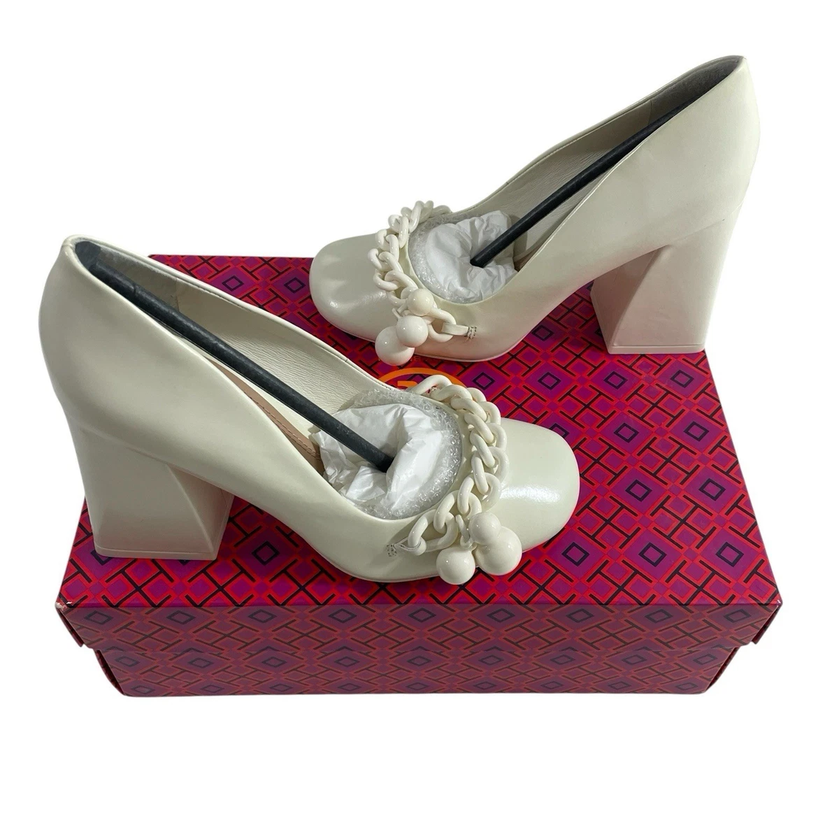 Tory Burch White Heels for Women for sale | eBay
