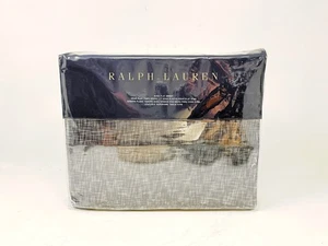 Ralph Lauren Journey’s End Montray King Flachbettlaken, Navy, 100% Baumwolle - Bild 1 von 8