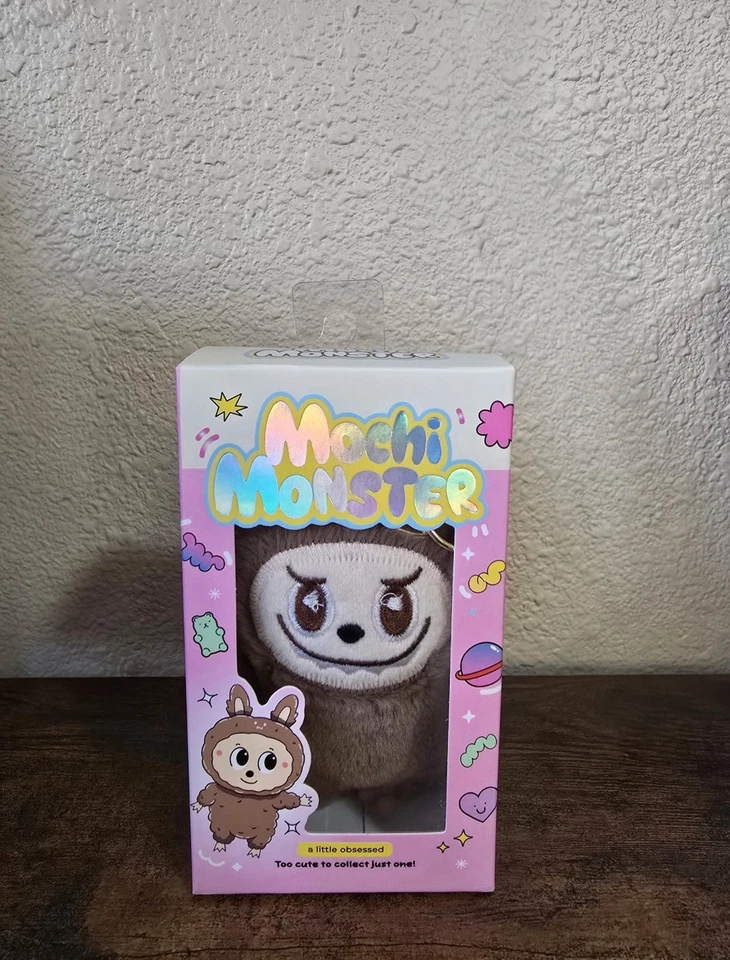 5" Mochi Monster Plush Charm Collectible Keychain - Brown - New in Box - Image 1 of 1