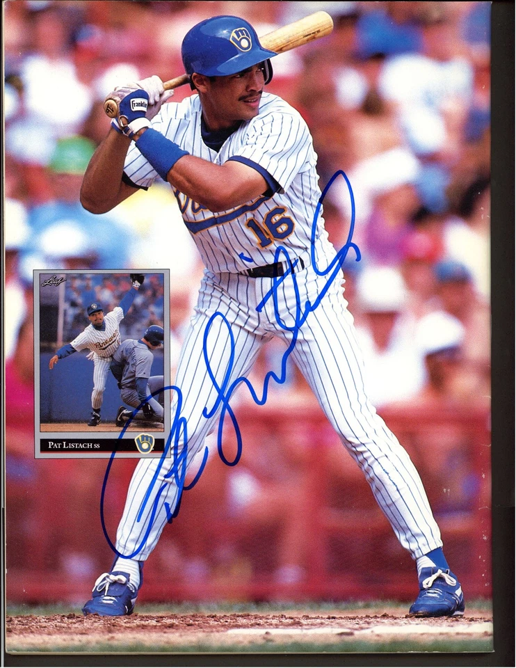 Revista de autógrafos firmada por Pat Listach Brewers *5088 Foto 1 de 1