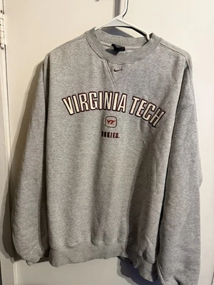 Vintage NIKE center swoosh Virginia Tech  Sweatshirt | Size M - Image 1 of 4