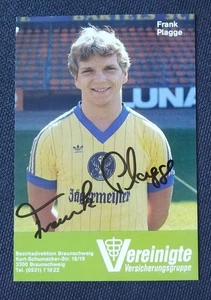13837 Frank Plagge Braunschweig 1984/85 Autogrammkarte original signiert - Bild 1 von 2