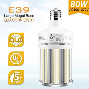 80Watts LED Corn Bulb E39 Mogul Base Light 5000K 12000LM Warehouse Fixture - Picture 1 of 10