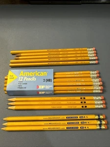 Lotto matite vintage americane n. 2 varietà USA Eberhard Fabercastell Sanford - Foto 1 di 11