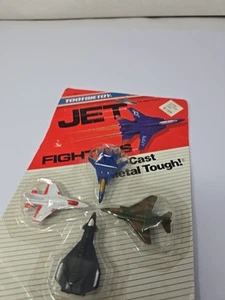 1988 Tootsietoy #2620 Set of 4 Jet Fighters 2" Diecast New In Package  - Picture 1 of 4