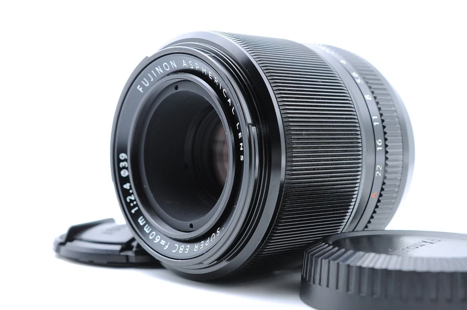 Near Mint Fujifilm Fuji Fujinon XF 60mm f/2.4 R Macro X Mount w/ Caps From Japan - Image 1 of 4