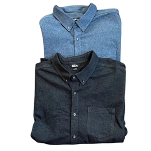 Eddie Bauer Herren Freizeit Button-Down Hemden Gr. 2XL schwarz blau 2 Stück Baumwolle - Bild 1 von 16