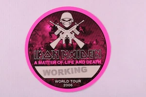 Iron Maiden Pass Ticket Original A Matter Of Life And Death World Tour 2006 #1 - Picture 1 of 12