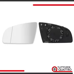 Vetro Specchietto Retrovisore Sinistro Per Audi A3, A4, A6, A8, Termico, Sx - Foto 1 di 9