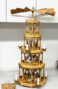 4-stöckige Pyramide Christi Geburt - 94 cm - Richard Glässer - Bild 1 von 5