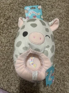 Pantofole Squishmallows Rosie The Pig nuove con etichette per bambini taglia 11/12 Kellytoy - Foto 1 di 4