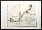 1750 Bellin Original Antique Map Of The Benguela Province In Angola, Africa