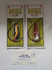 2 VINTAGE 249 FORD WALLEYE SPOON MODEL #128275 ORIGINAL PACKAGING - Picture 1 of 1
