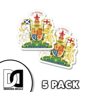 Schottland Vereinigtes Königreich Wappen Aufkleber selbstklebend 3 Zoll Flagge Abziehbilder 5 Stück - Bild 1 von 3