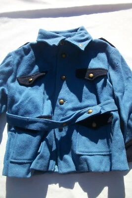 Chaqueta de lana azul vintage para niños  Foto 1 de 4