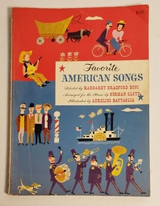 1956 Favorite American Songs Piano 128 pg Patriotic Sentimental War Settlers B2 - Imagen 1 de 18