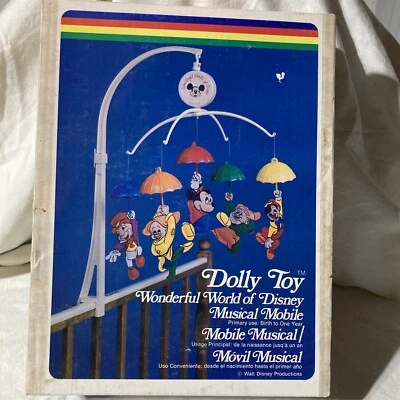 Vintage Wonderful World of Disney Musical Crib Mobile Mickey Mouse made in USA! - Image 1 of 4