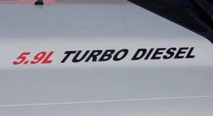 Calcomanías adhesivas laterales o capó turbo diésel 5,9 L 2 un. - Imagen 1 de 2