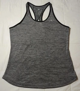 Adidas Women's Climilite Tank Top Gray Heathered Black Trim Size Large - Picture 1 of 8