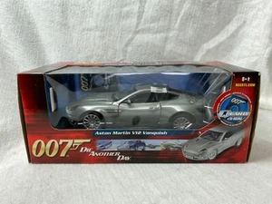 NIB ERTL James Bond 007 DIE ANOTHER DAY ASTON MARTIN V12 VANQUISH 1:18 w/ QCard - Picture 1 of 17