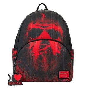 Loungefly Friday The 13th I Heart Horror Mini-Backpack - Picture 1 of 2