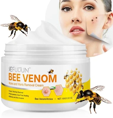 GEBRANDMARKT Bienengift Gegen Warzen Creme, Bee Venom Creme Bienengiftwarzen- und Etikettenen