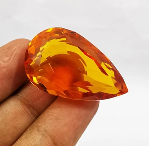 Good Looking 76.50 Ct Citrine Brazil Pear Shape Loose Gemstones for good buyers - Picture 1 of 4