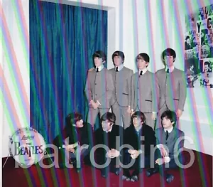 THE BEATLES MADAME TUSSAUDS 64 RARE UNSEEN EXHIBITION GRADE PHOTO FROM NEGATIVE - Bild 1 von 3