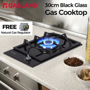 GASLAND chef Gas Cooktop 30cm 3600w Glass Cast Iron NG LPG Single Burners Cooker - Picture 1 of 12