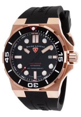 Reloj de buceo Swiss Legend Abyssos 2.0 hecho en Suiza automático para hombre oro rosa NUEVO Foto 1 de 4