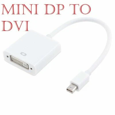 MIni DP Display Port Male to DVI-D & DVI-I Female Adapter Cable Converter Lead - Image 1 of 4