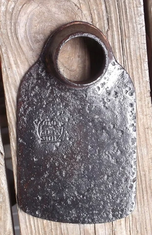 ANTIQUE Vintage  Rustic Garden Hoe Head Farm Steampunk  7-1/4 X 4-1/4  FREE SHIP Cover