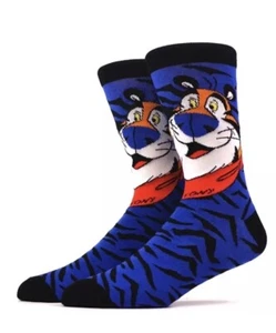 Tony The Tiger Frosties mattierte Flocken Baumwollmischung Socken Einheitsgröße Neuheit Geschenk - Bild 1 von 2