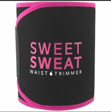 QFL Sweat Premium Waist Trimmer For Men And Women Size Small Black/Pink