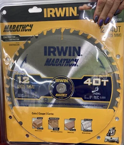 Irwin Tools Carbide Tipped Marathon Circular Saw Blade, 12", 40T Item #14080 - Picture 1 of 2