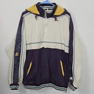 Vintage Starter Jacket Size Large 100% Cotton Power Equals Performance - Bild 1 von 24
