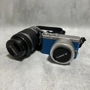 Panasonic Lumix DMC-GM1S Blue w/12-32mm & 45-175mm Double Lens Kit - Picture 1 of 17